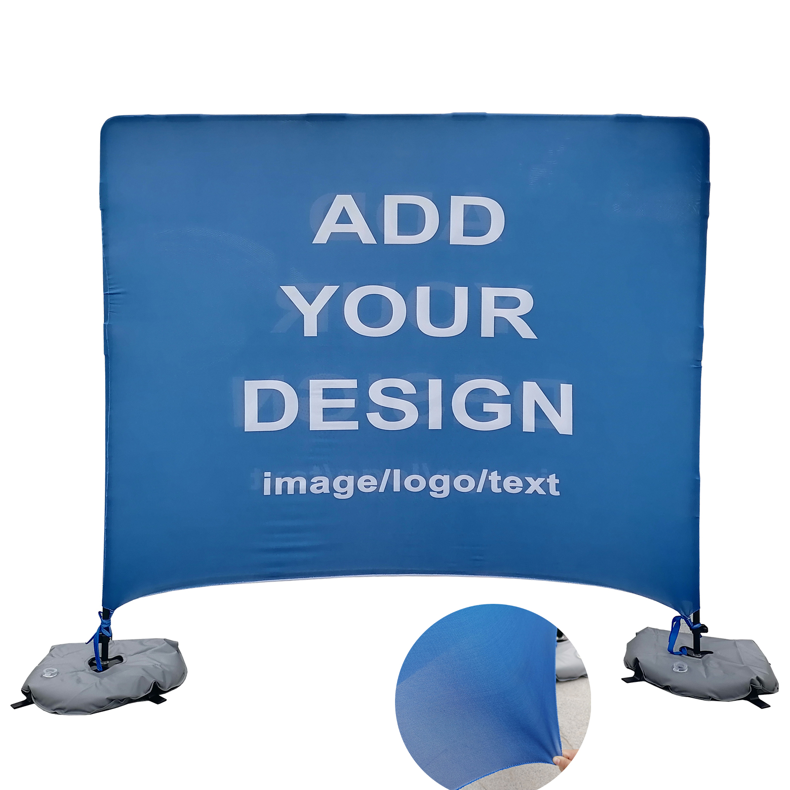 Custom Elastic Banner Personalized Double Sided Backdrop Display for Trade Show Exhibitions Business Events Indoor Outdoor Party Decoration