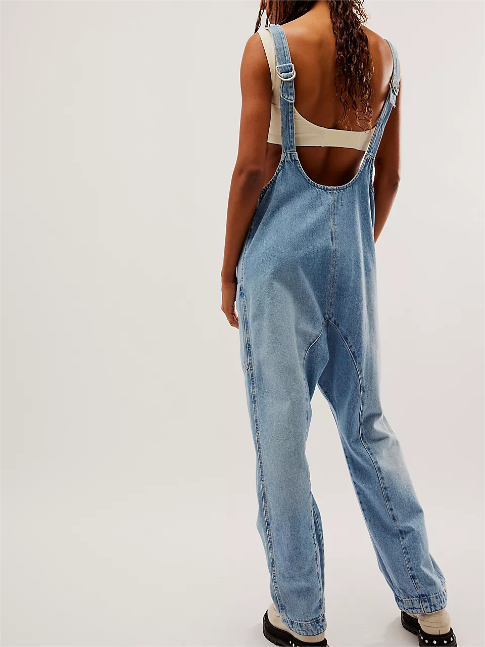 Denim Jumpsuit With Pockets (Buy 2 Free Shipping)