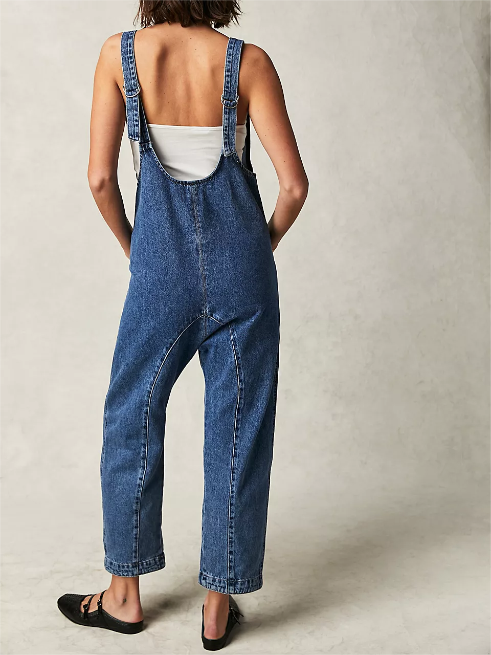 Denim Jumpsuit With Pockets (Buy 2 Free Shipping)