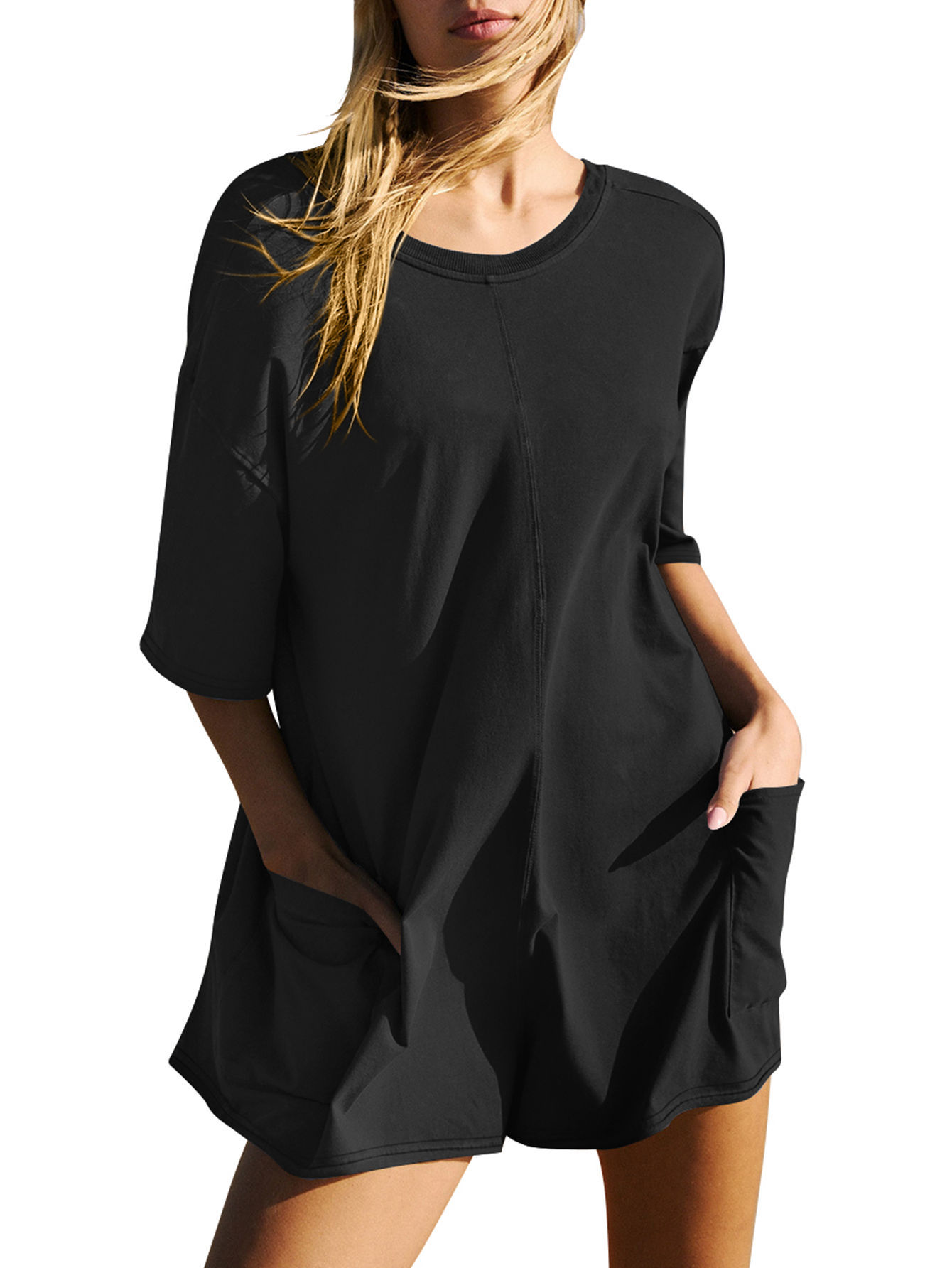 ✨Women's Backless Round Neck V-Neck Two-Sided Jumpsuit(Buy 2 Free Shipping)