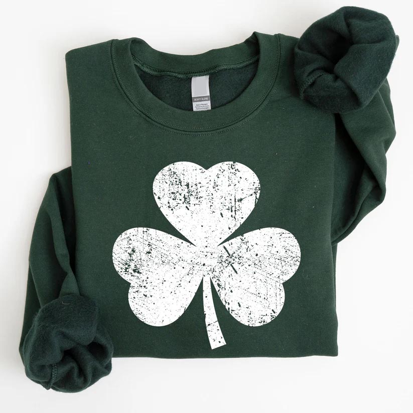 ☘Clover Crew Neck Holiday Sweatshirt(Buy 2 Free Shipping)