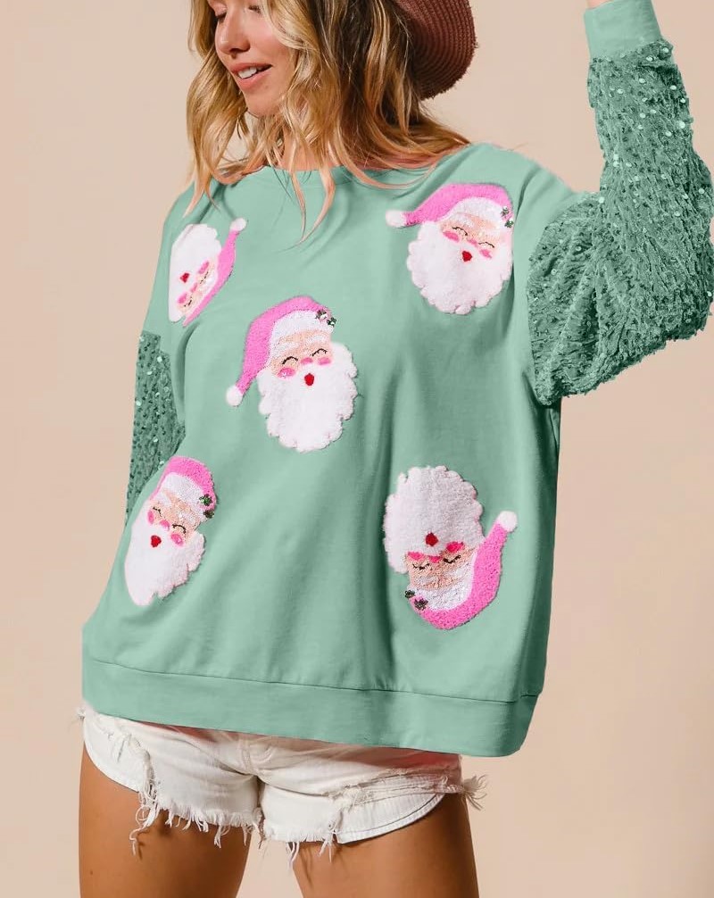 🎄Women's Sequined Christmas Sweatshirt🎅【Buy 2 Free Shipping】