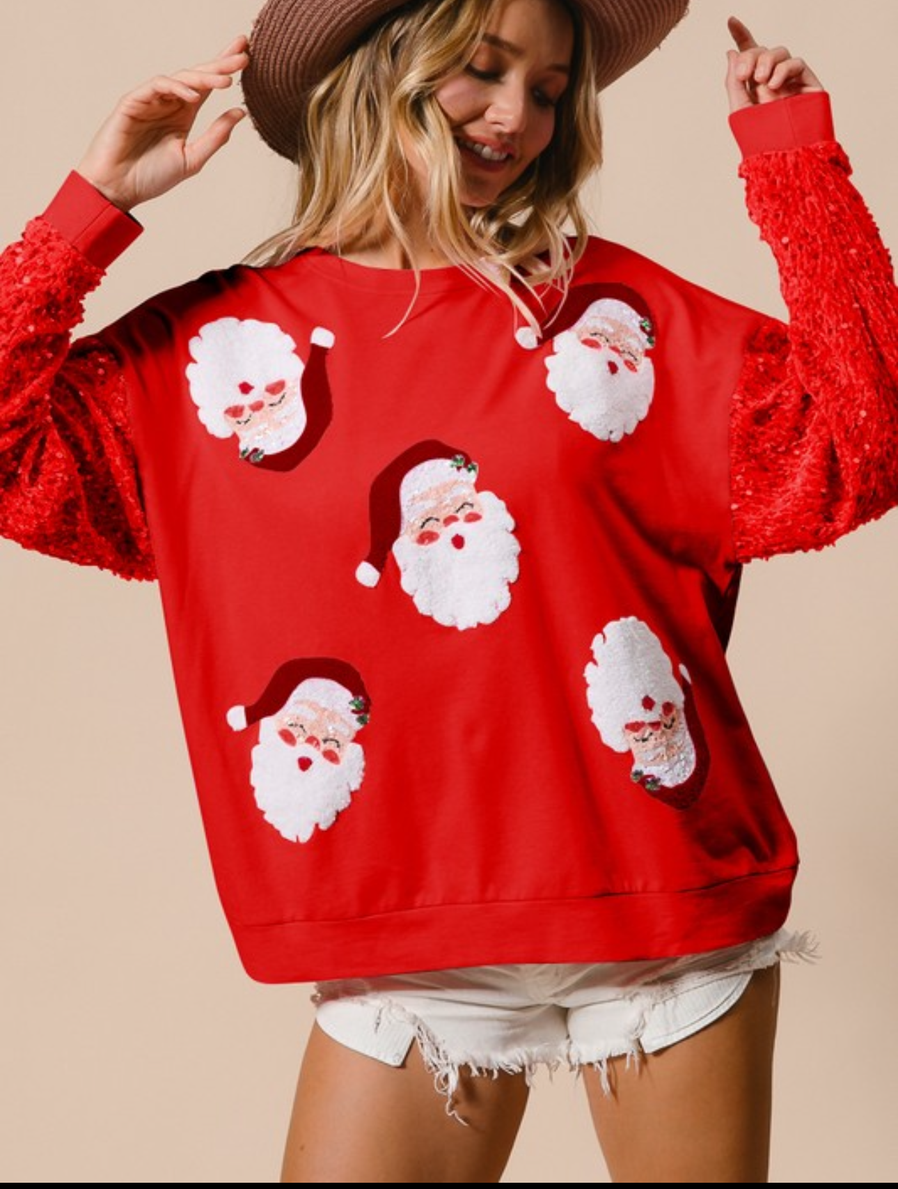 🎄Women's Sequined Christmas Sweatshirt🎅【Buy 2 Free Shipping】