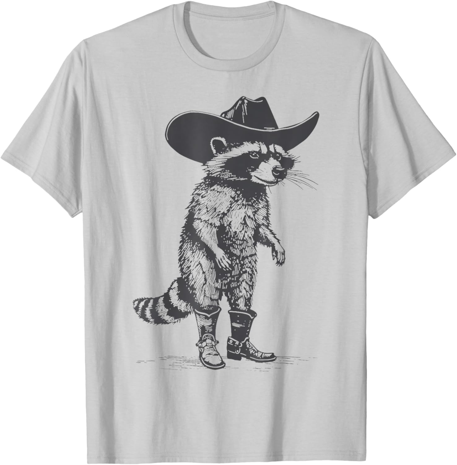 Vintage Western Country Cowgirl Raccoon Graphic T-Shirt (Buy 3 Free Shipping) 