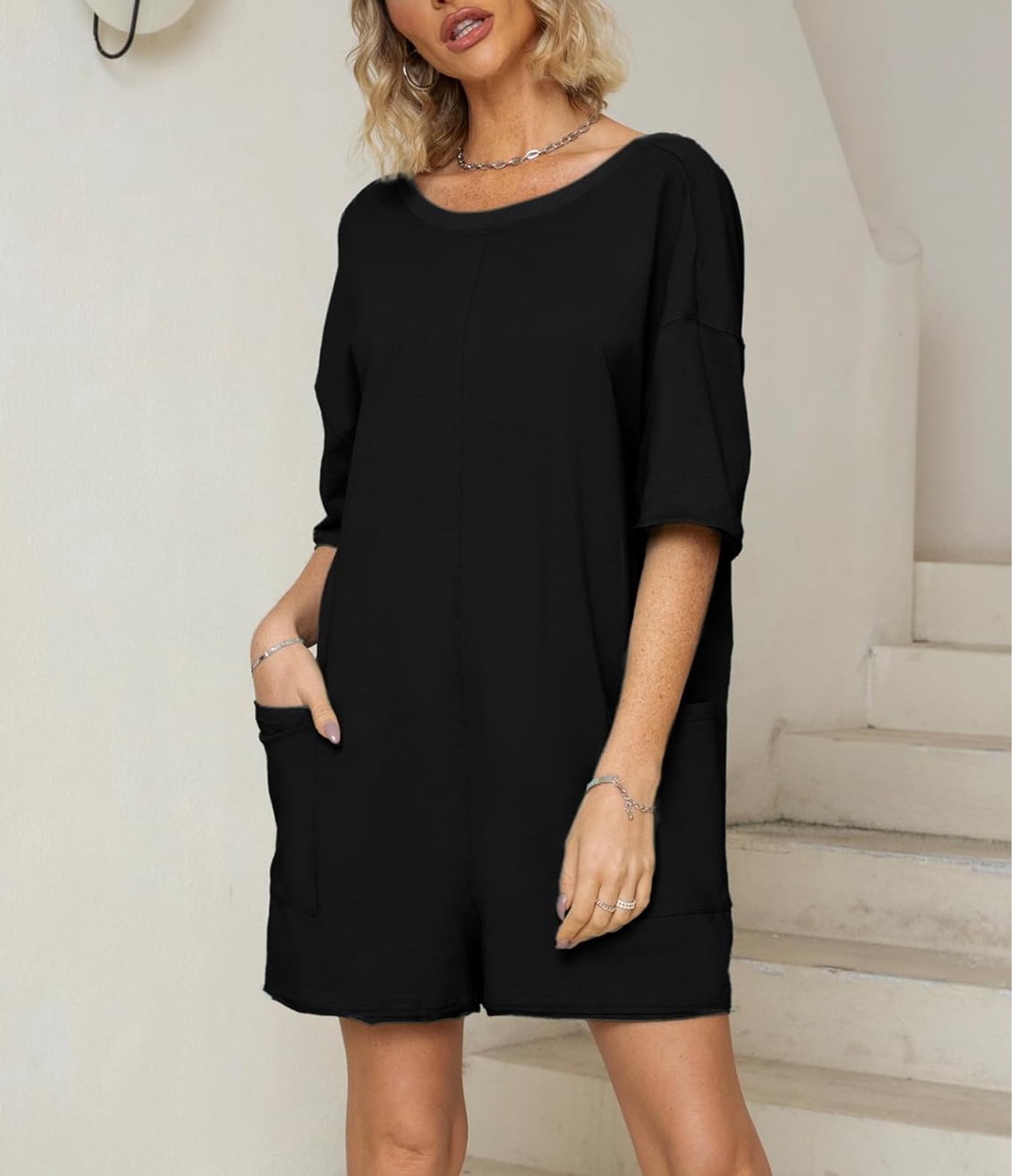 2024 New Oversized Reversible Tee Romper (Buy 2 Free Shipping)