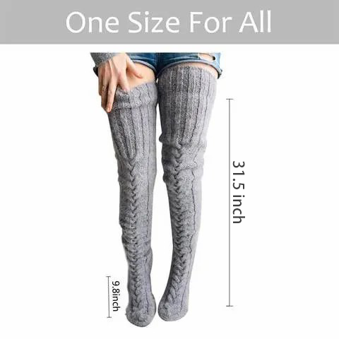 Thigh high socks size guide
