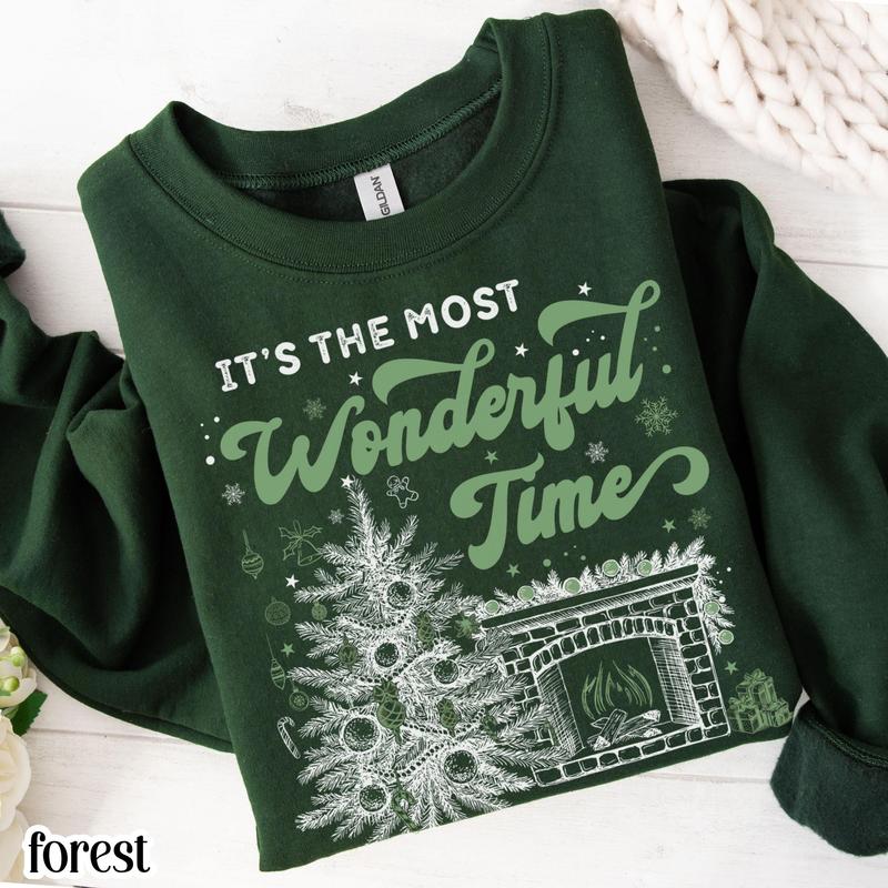 'It’s the Most Wonderful Time of The Year' Vintage Christmas Sweatshirt (Buy 2 Free Shipping) 