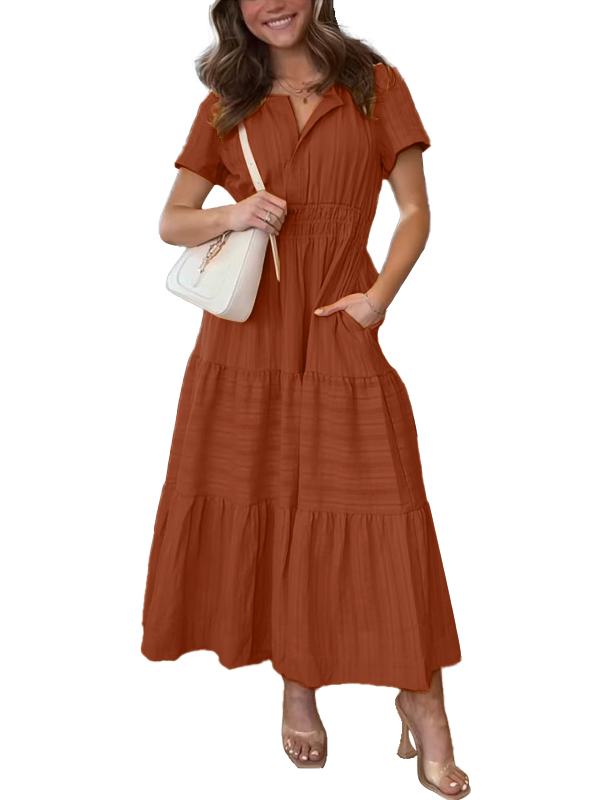 Women's Boho A-line Flowy Dress (Buy 2 Free Shipping)