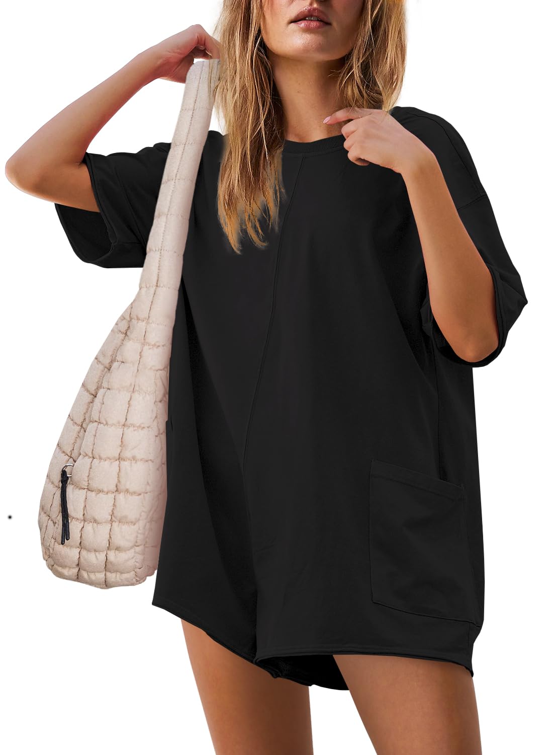 2024 New Oversized Reversible Tee Romper (Buy 2 Free Shipping)