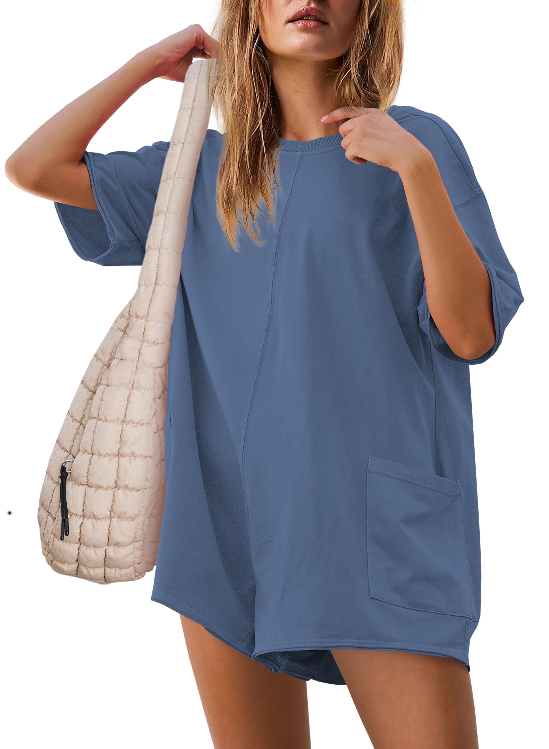 2024 New Oversized Reversible Tee Romper (Buy 2 Free Shipping)