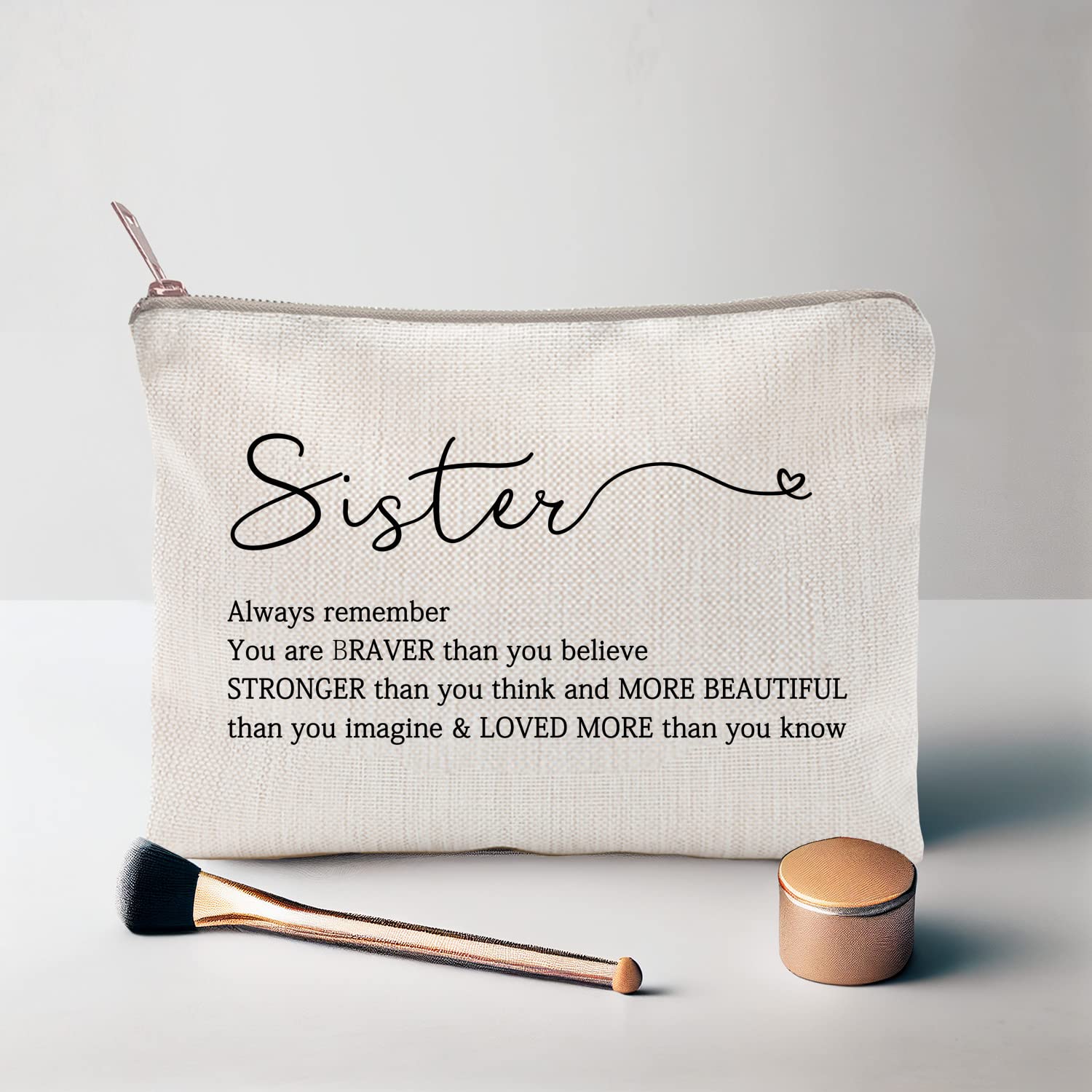 Brave Sister Makeup Bag Case