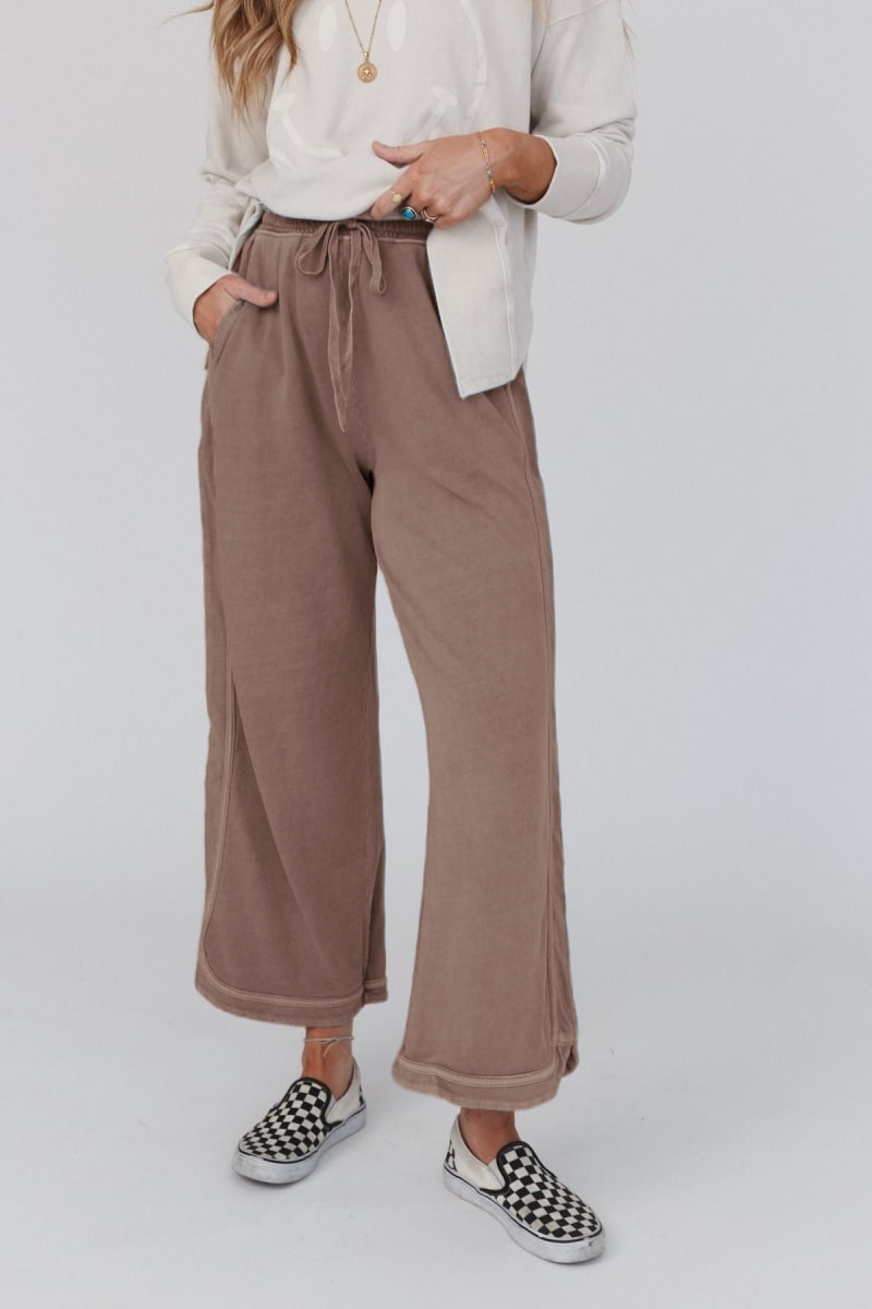 Women's Acid Washed Faded Wide Leg Pants (Buy 2 Free Shipping)