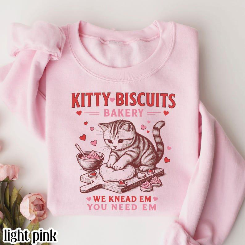 Valentine's Cat Lover Sweatshirt