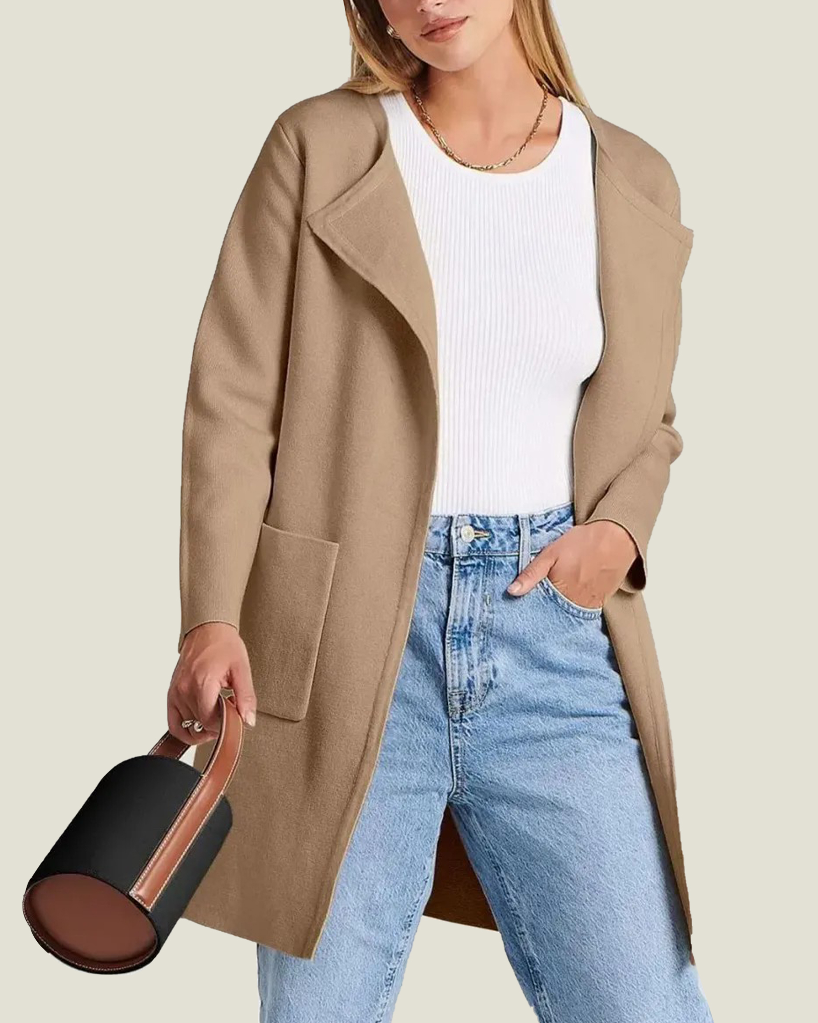 Women's Open Front Knit Cardigan (Buy 2 Free Shipping)