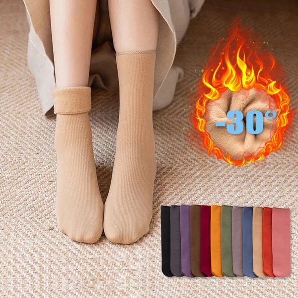 🔥Early Christmas Sale🔥🌼2023 New Snugly Velvet Winter Thermal Socks