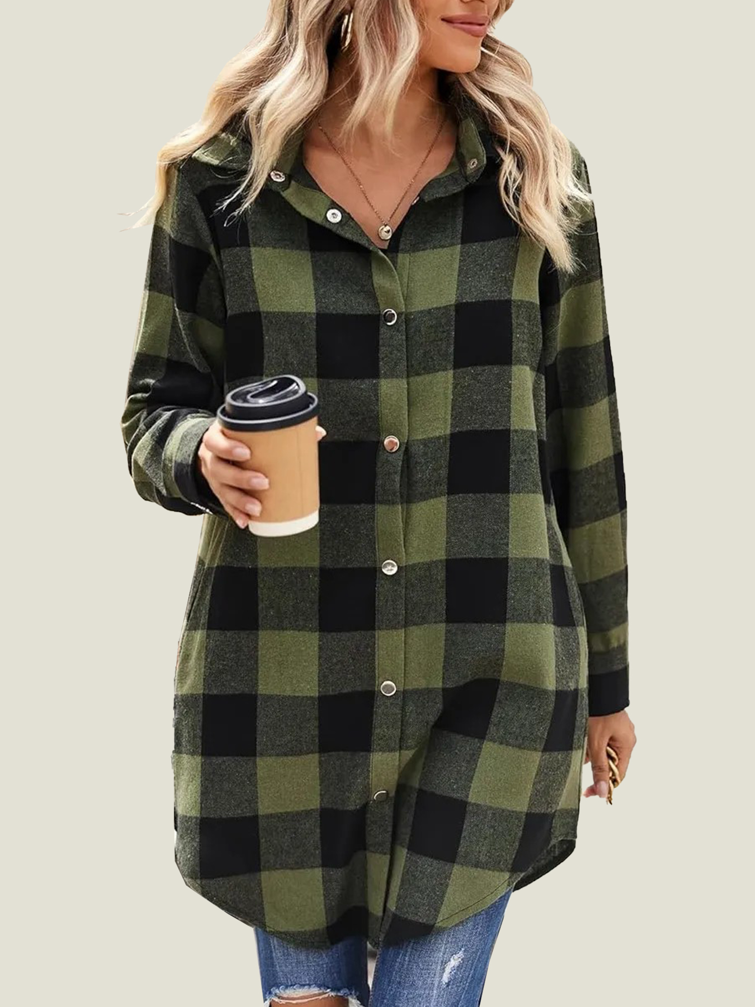 Women's Flannel Plaid Button Down Shirts (Buy 2 Free Shipping)