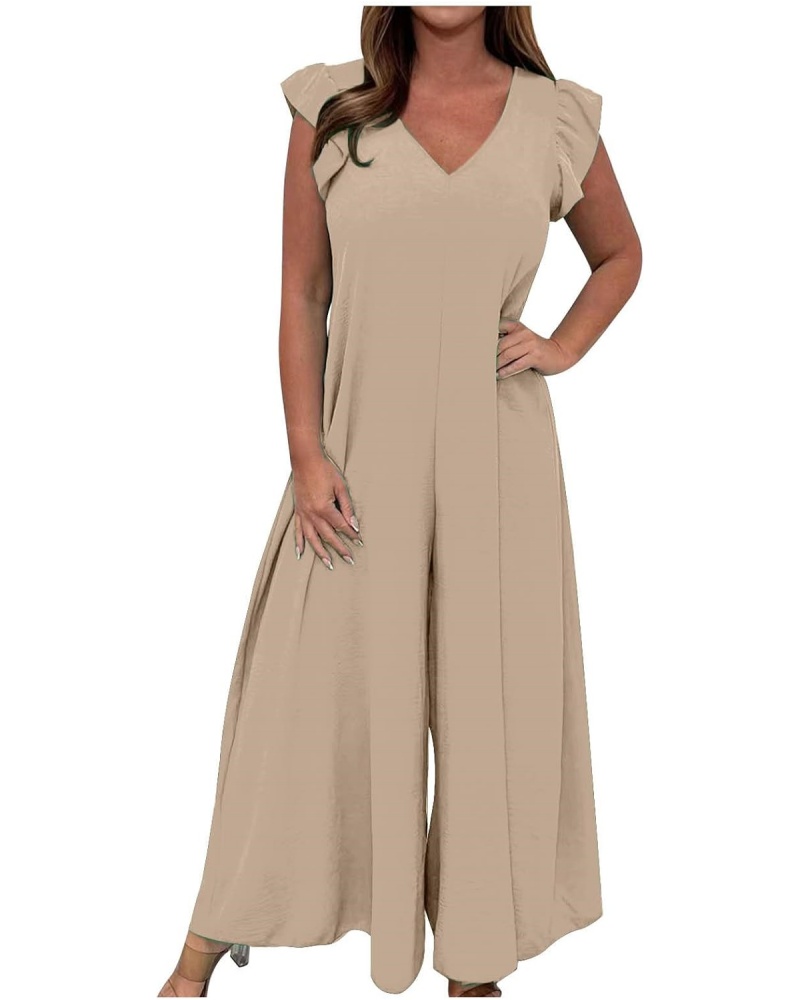 ✨2025 Summer New Ruffled Wide-leg Casual Jumpsuit (Buy 2 Free Shipping)