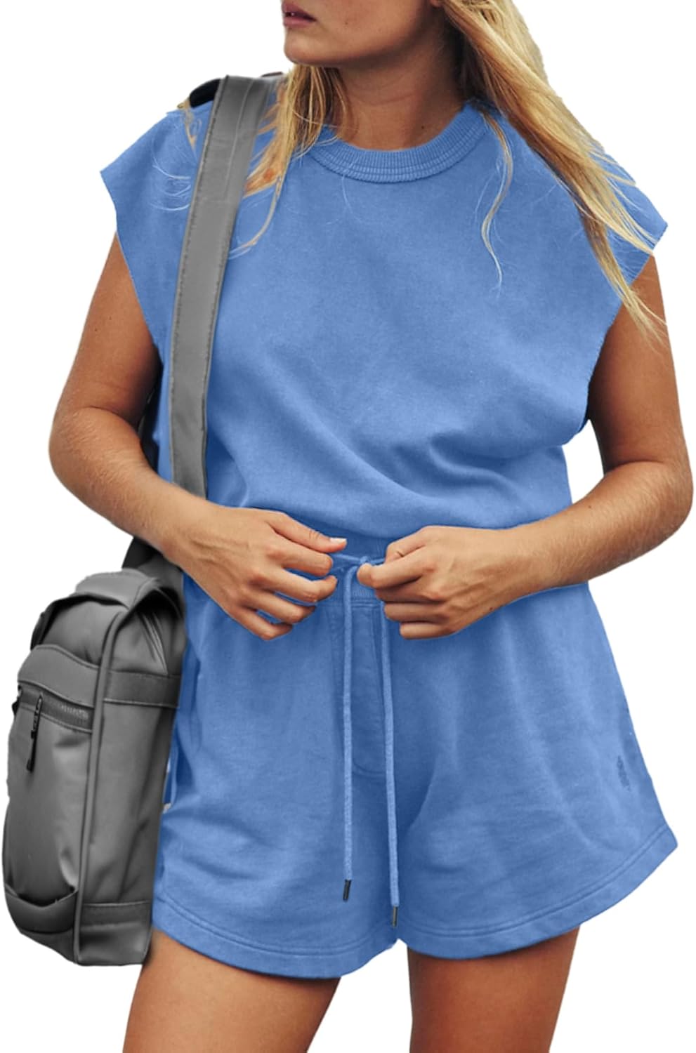 Women's Summer Casual Open Back Sleeveless Romper With Pockets(Buy 2 Free Shipping)
