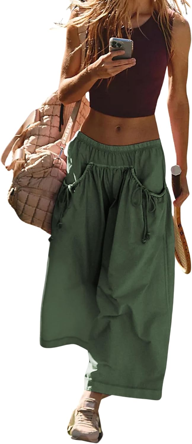 Women's Loose Wide Leg Track Pants with Pockets(Buy 2 Free Shipping)