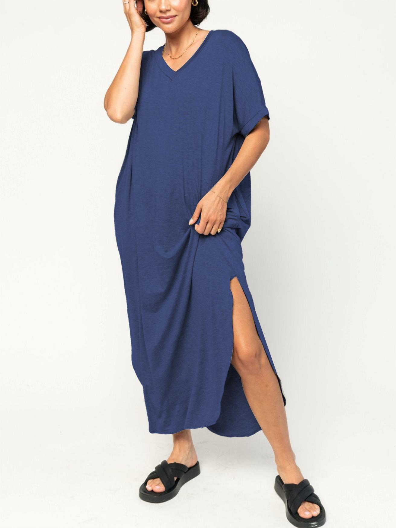 V-neck T-shirt Dress