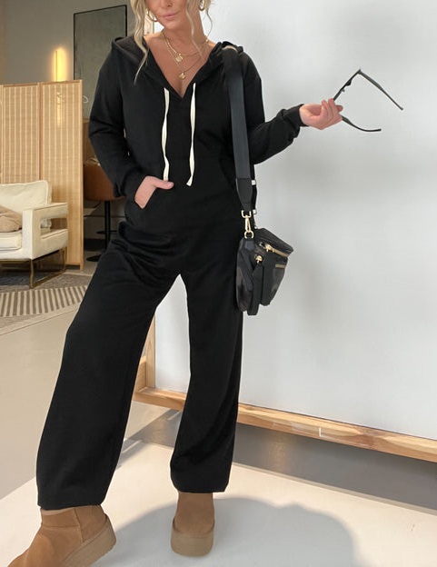 Black Friday Sale 80% OFF - Cozy Days French Terry Jumpsuit 