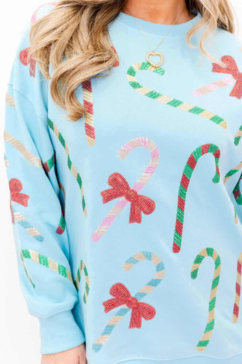 Merry Mint Sparkle Sweatshirt (Buy 2 Free Shipping) 