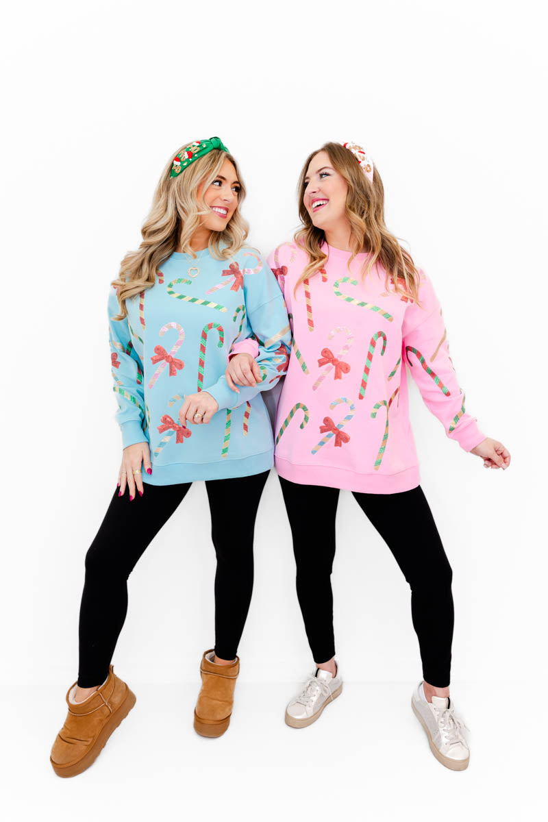 Merry Mint Sparkle Sweatshirt (Buy 2 Free Shipping) 