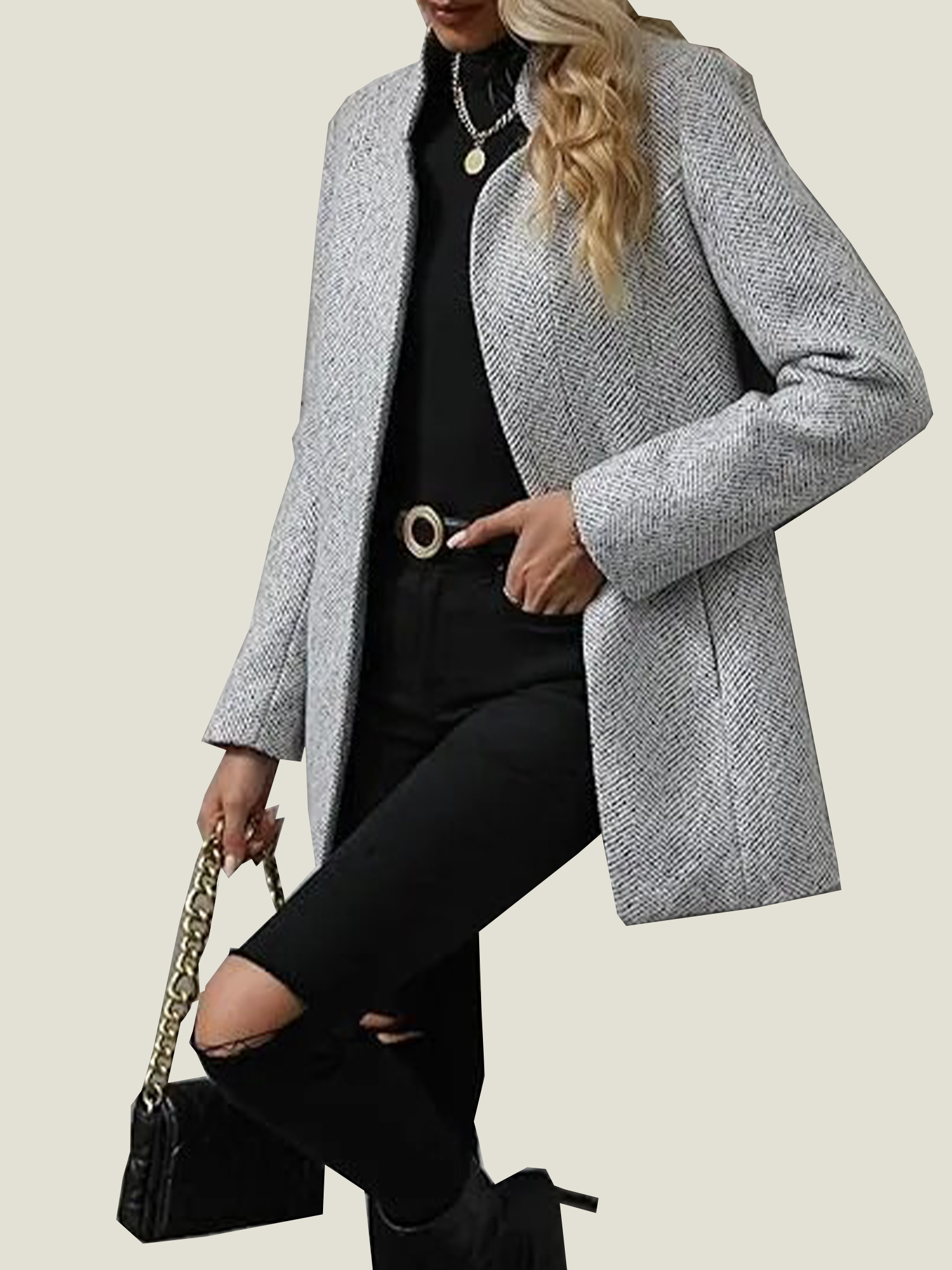 Women's Notch Lapel Casual Blazer Coat (Buy 2 Free Shipping) 