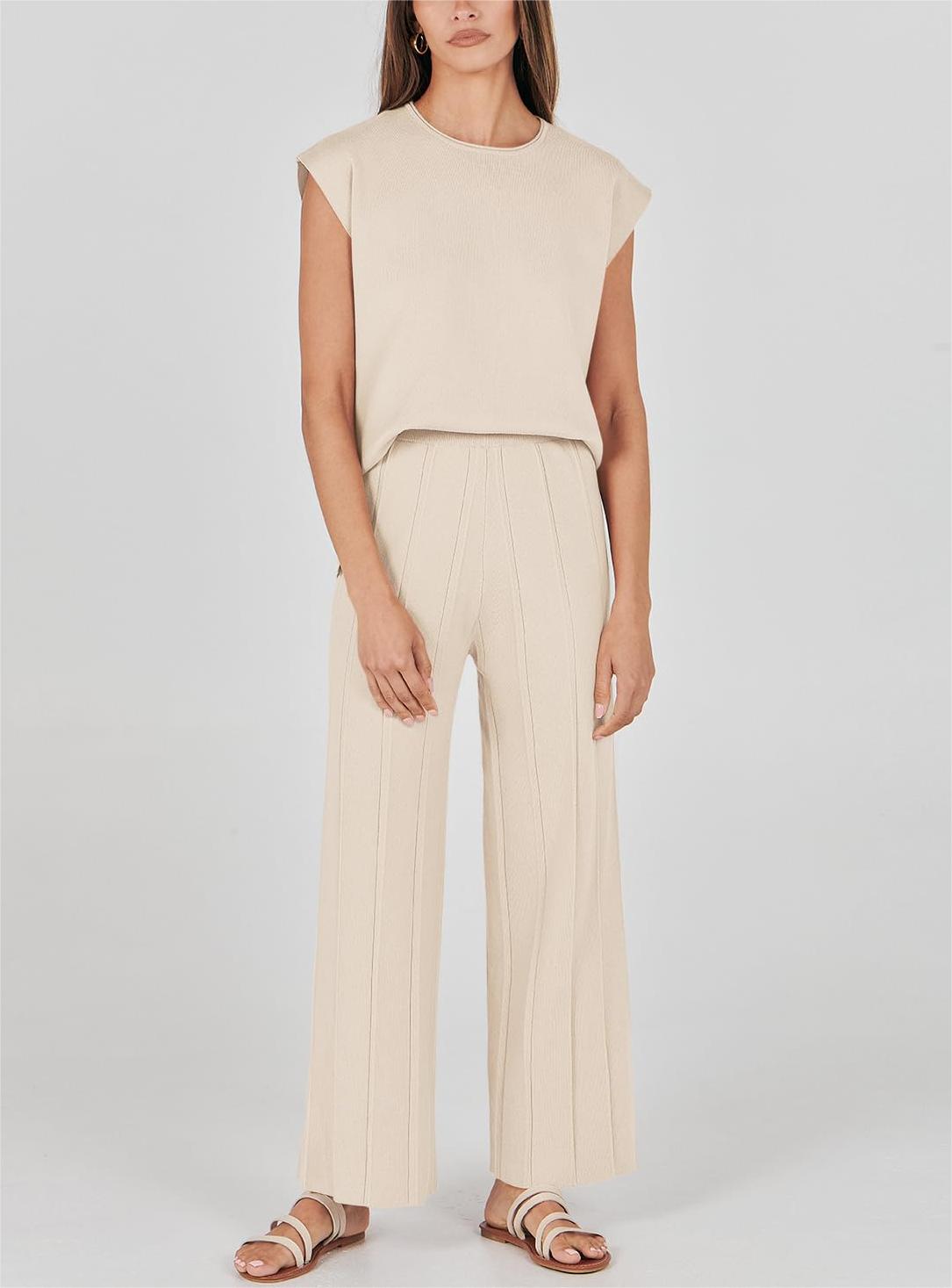 Women's 2 Piece Knit Lounge Set 