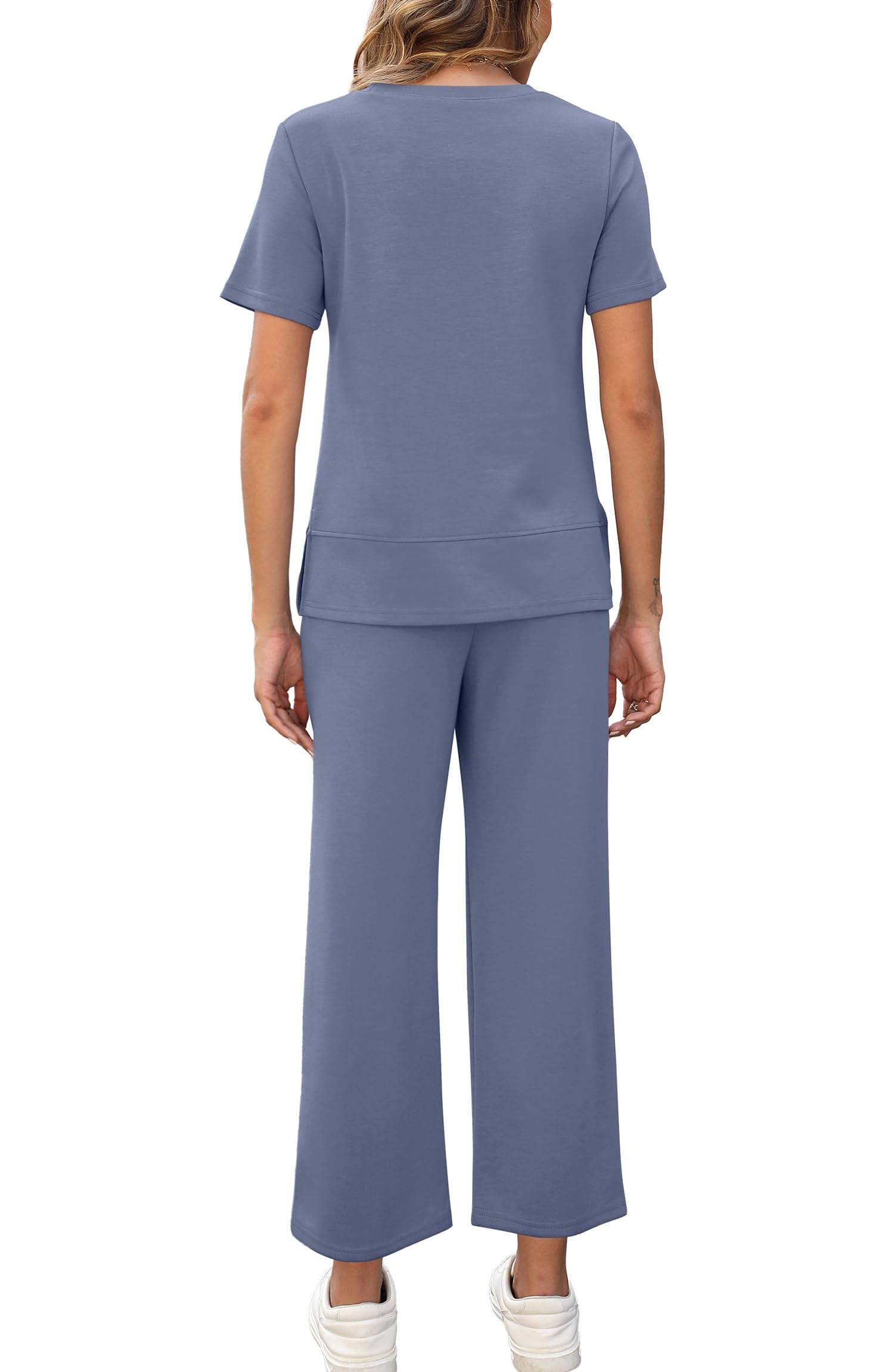 Women's  Fashion Comfy Wide Leg 2 Piece Lounge Set (Buy 2 Free Shipping)  