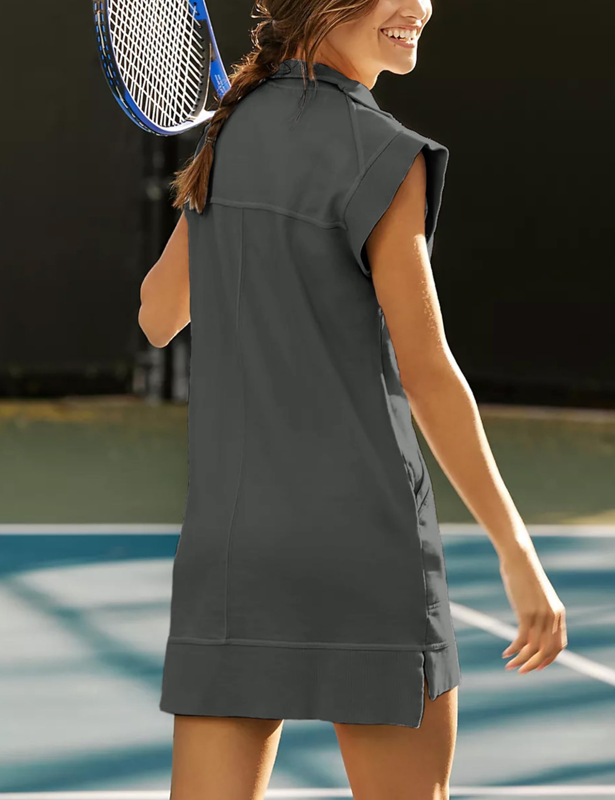 Women’s Half Zip Sweatshirt Dresses