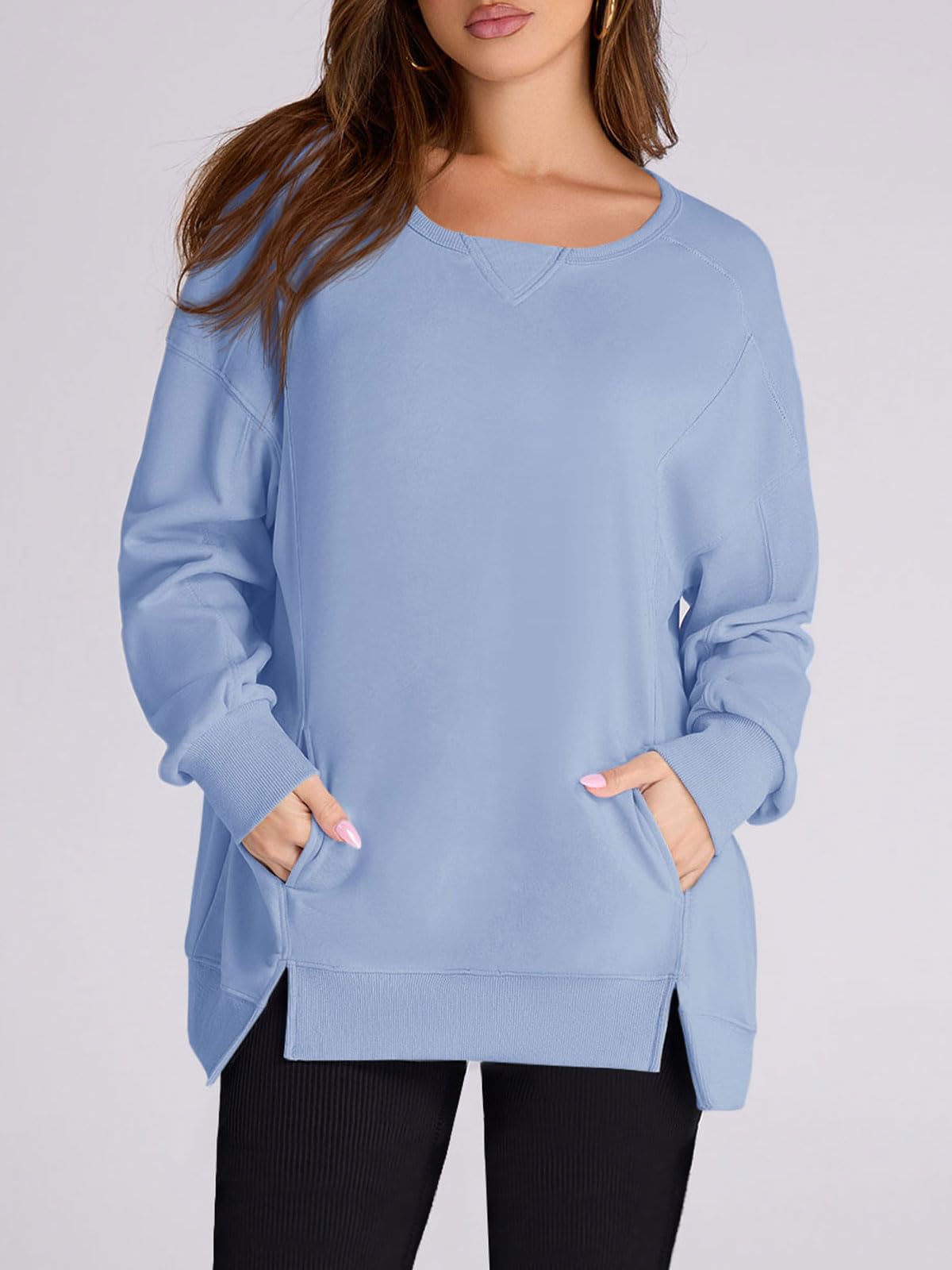 2024 Fall New Women‘s Oversized Pullover with Pockets(buy 2 10% OFF)