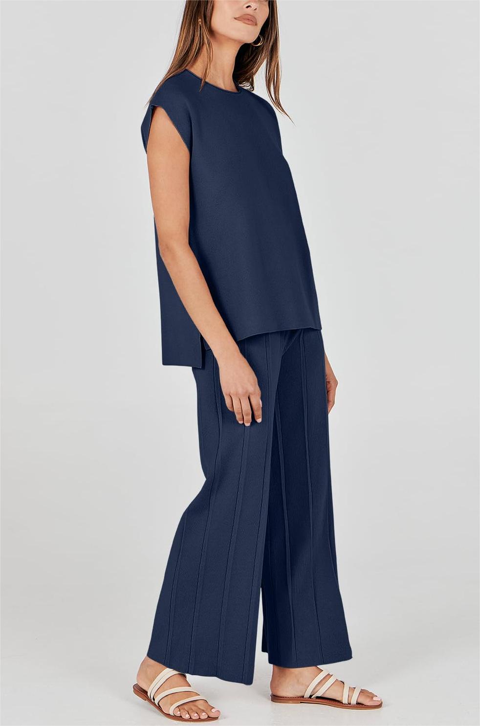 Women's 2 Piece Knit Lounge Set 