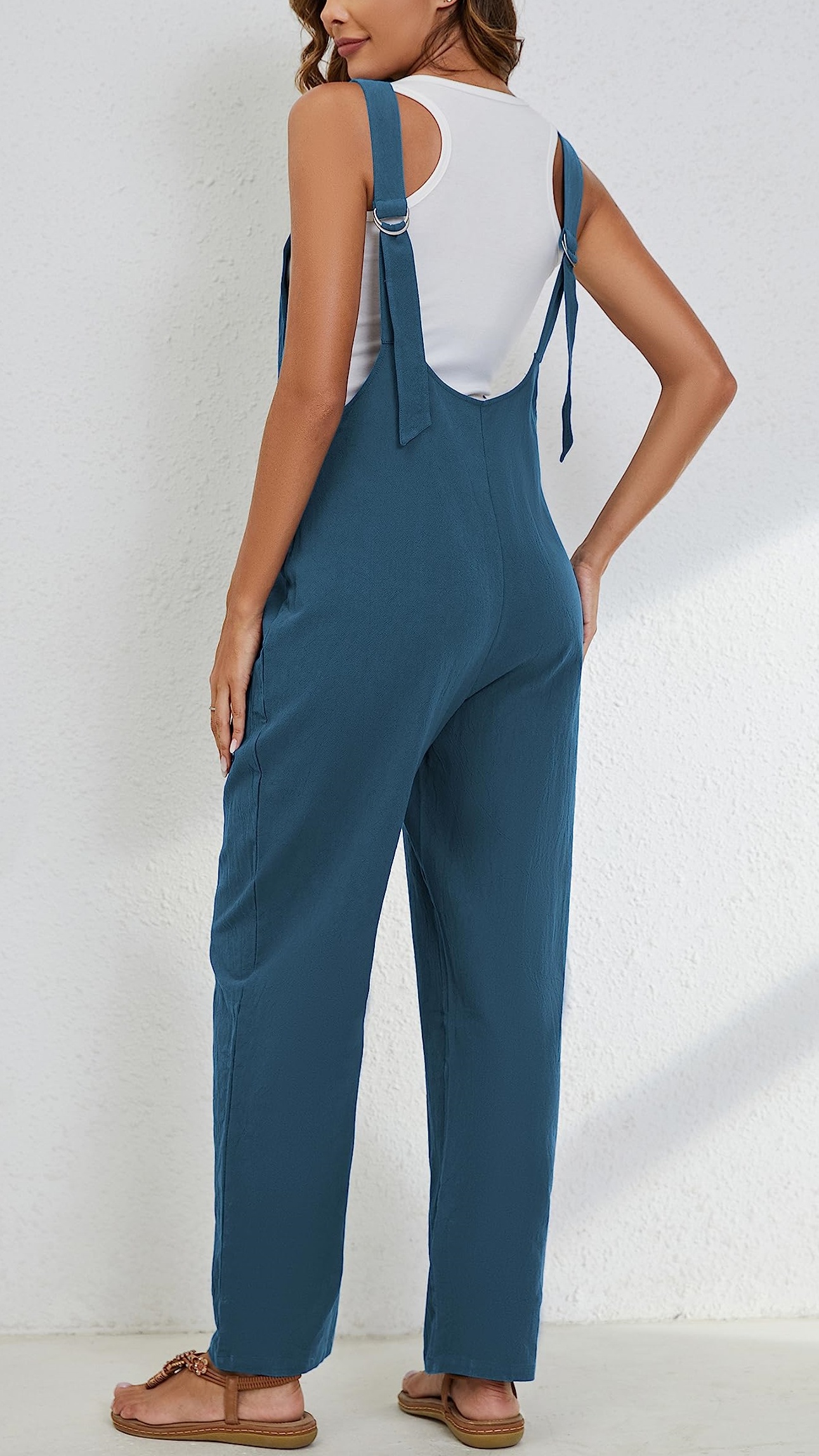 Women’s Adjustable Straps Button Up Jumpsuits (Buy 2 Free Shipping)