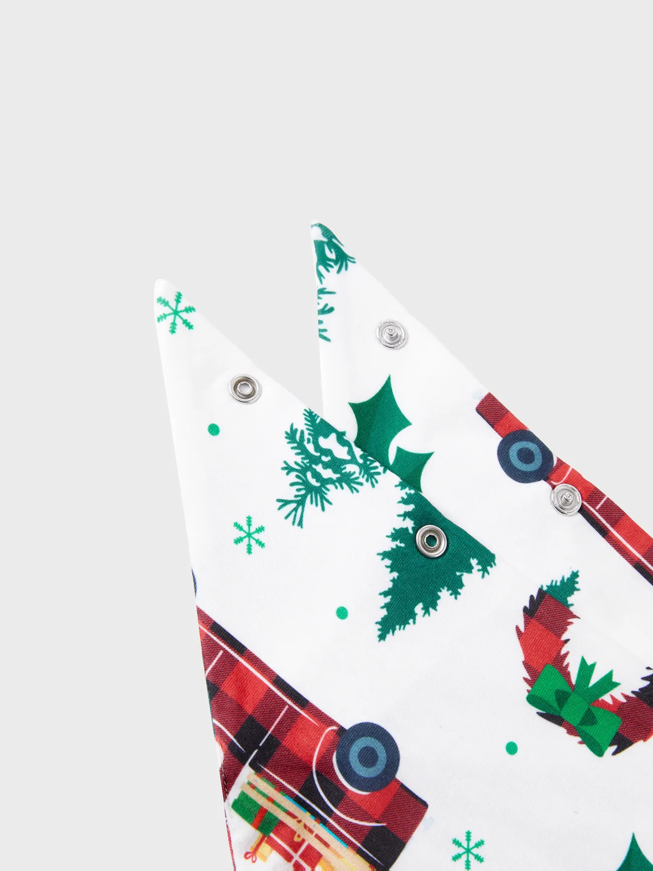 Matching Christmas Pajamas Tree & Car Print White Long-sleeve Pajamas Sets