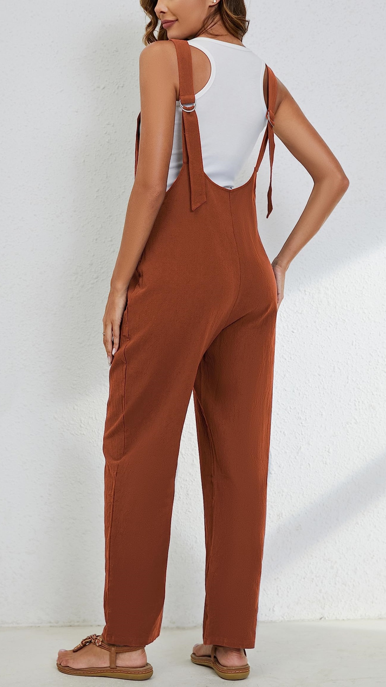 Women’s Adjustable Straps Button Up Jumpsuits (Buy 2 Free Shipping)