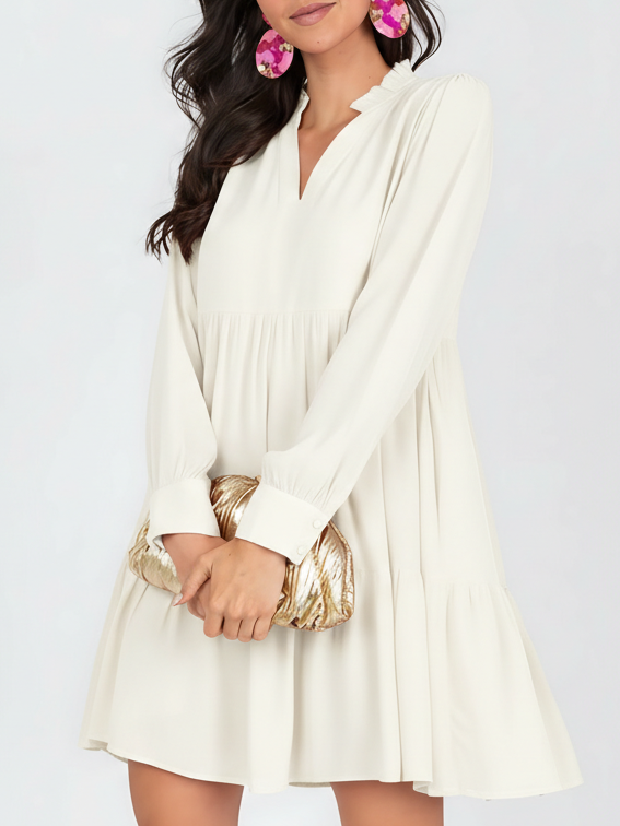 Women's Solid Tier Dress (Buy 2 Free Shipping)