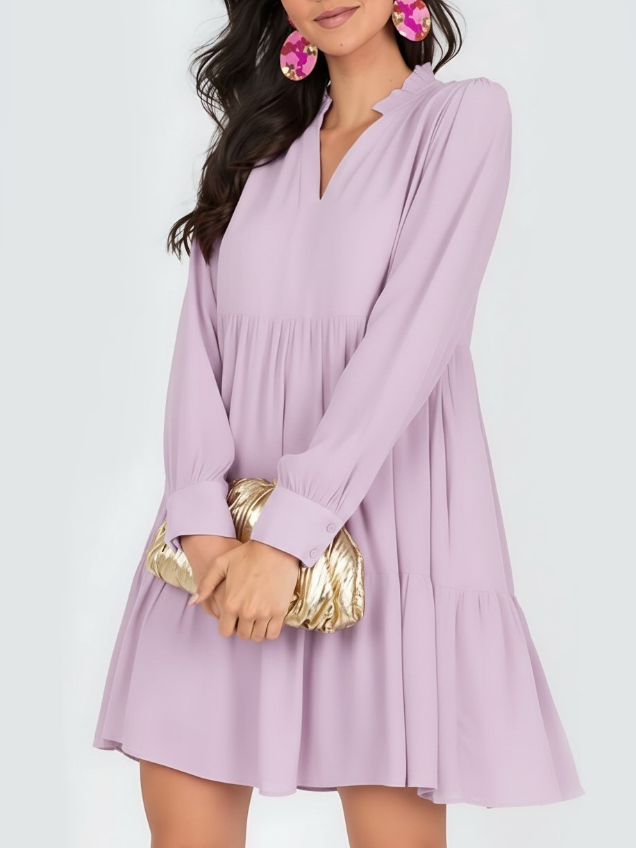 Women's Solid Tier Dress (Buy 2 Free Shipping)