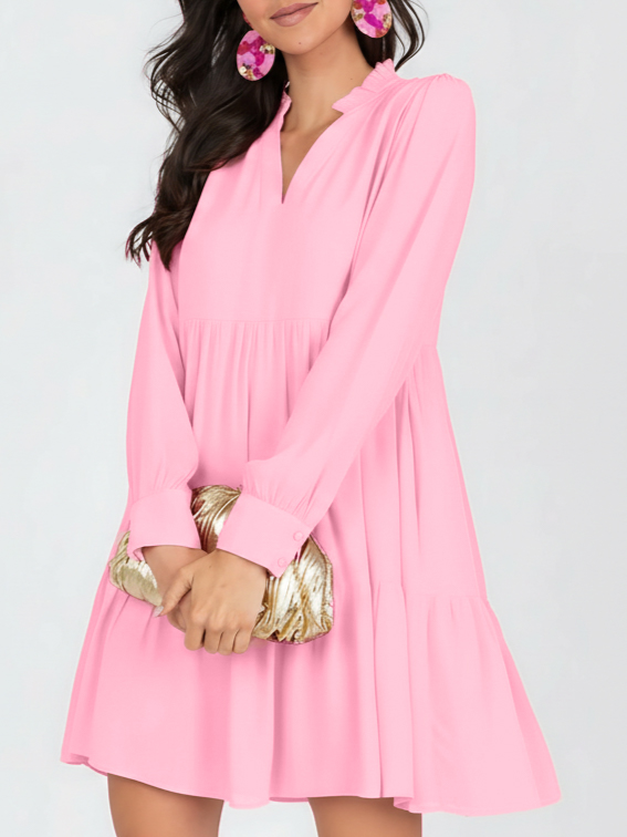 Women's Solid Tier Dress (Buy 2 Free Shipping)