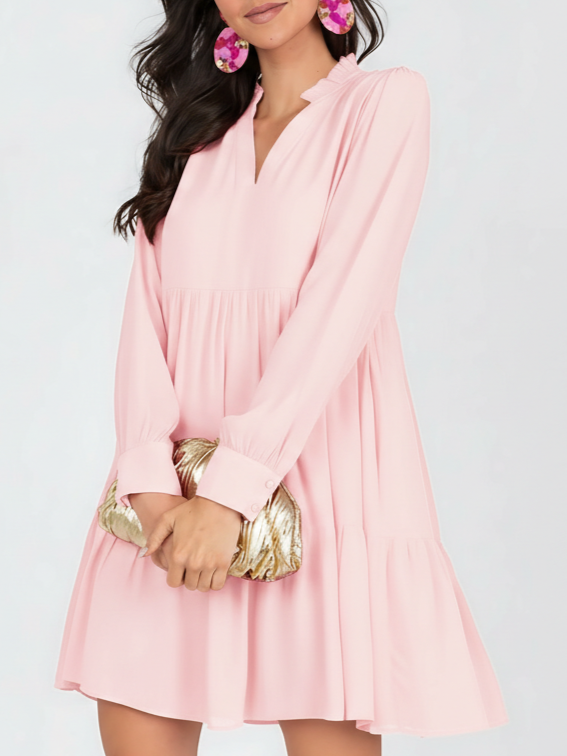 Women's Solid Tier Dress (Buy 2 Free Shipping)