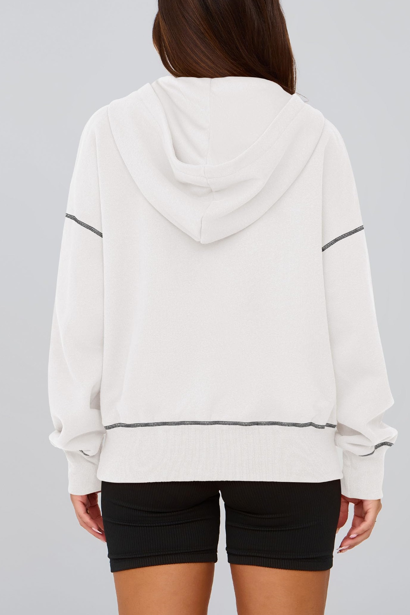 ✨Women's Half Zip Hooded Long Sleeve Cropped Pullover (Buy 2 Free Shipping)