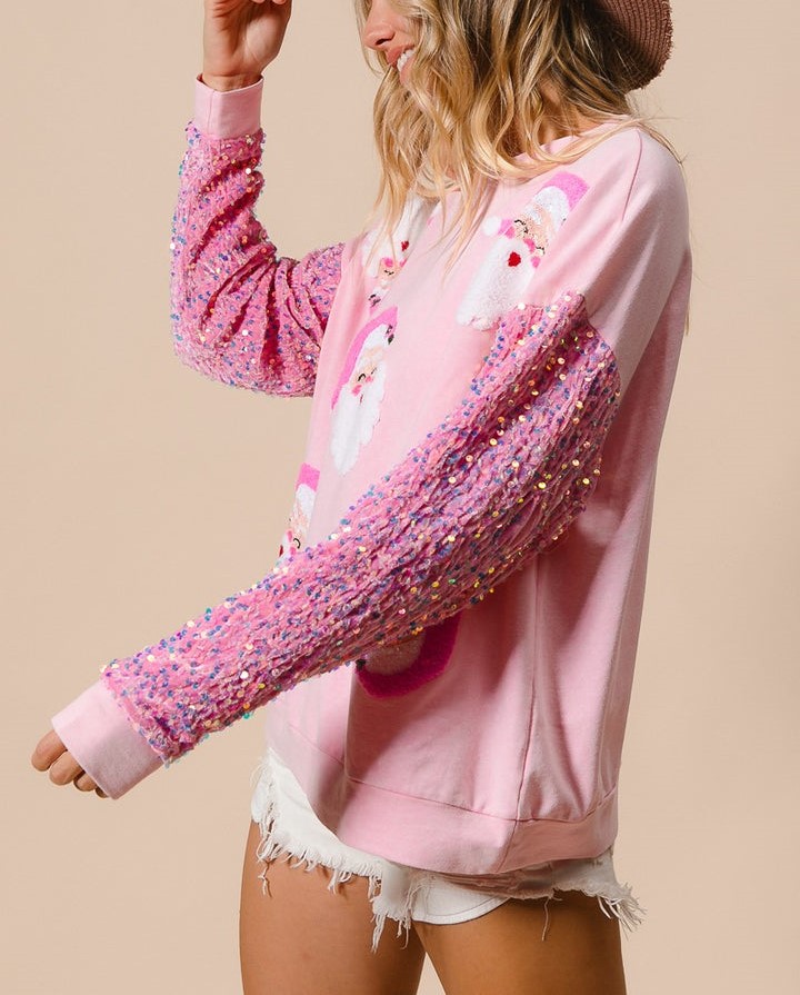 🎄Women's Sequined Christmas Sweatshirt🎅【Buy 2 Free Shipping】