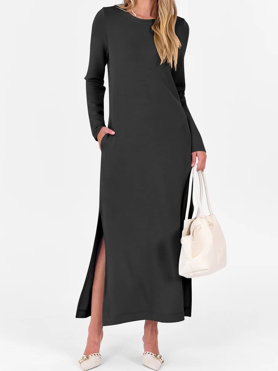 Women's Loose Split Flowy Maxi Dress