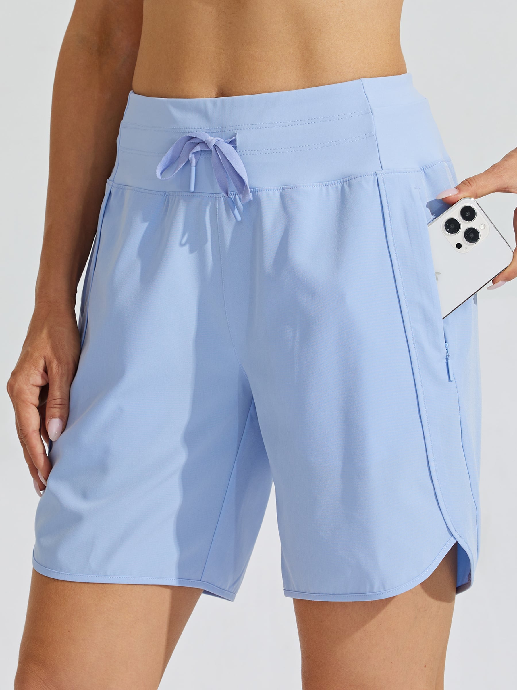 Women's 7 Inseam Athletic High Wasistband Shorts (Buy 2 Free Shipping) 