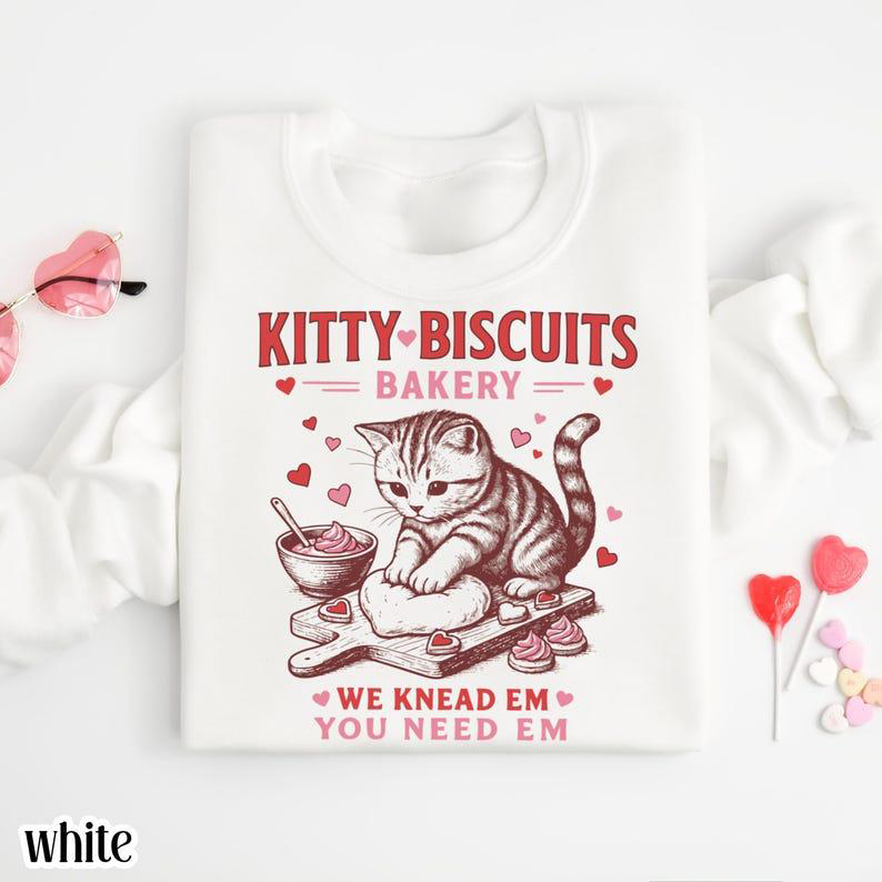 Valentine's Cat Lover Sweatshirt
