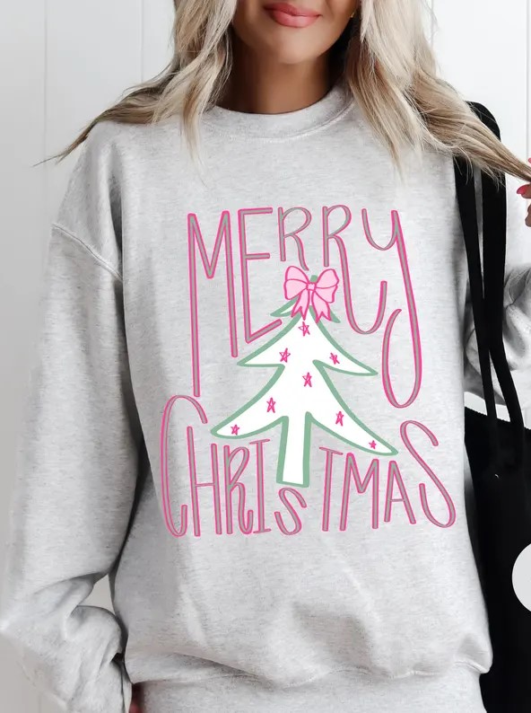 Retro Merry Christmas Sweatshirt 