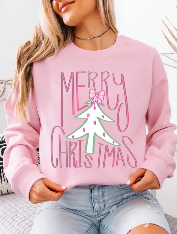 Retro Merry Christmas Sweatshirt 