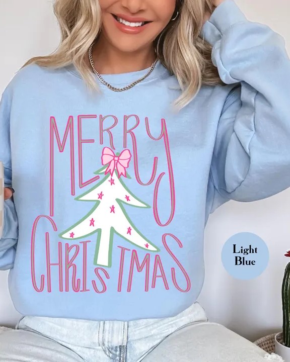 Retro Merry Christmas Sweatshirt 
