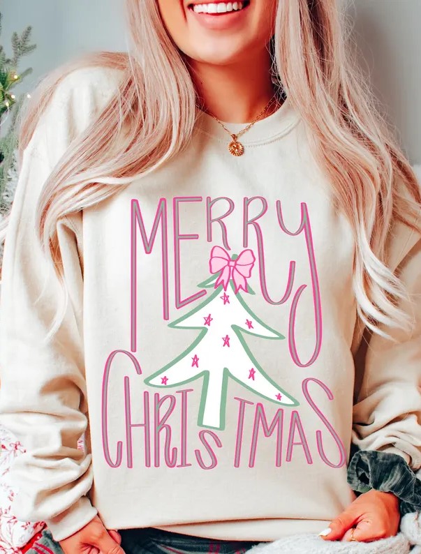 Retro Merry Christmas Sweatshirt 