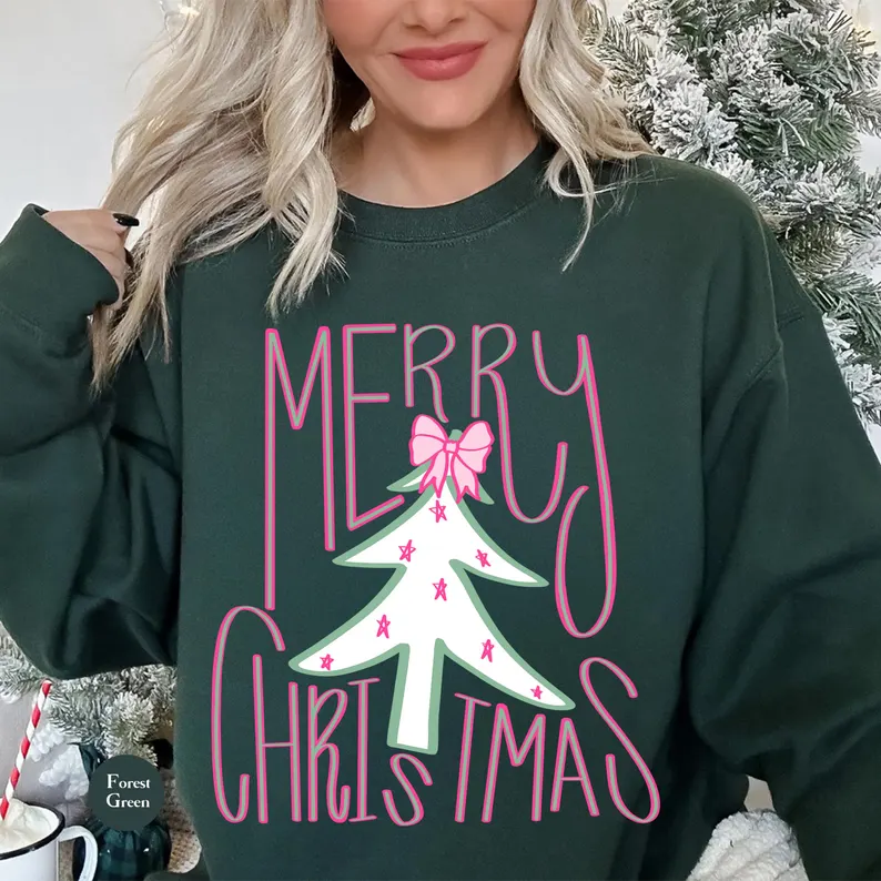 Retro Merry Christmas Sweatshirt 